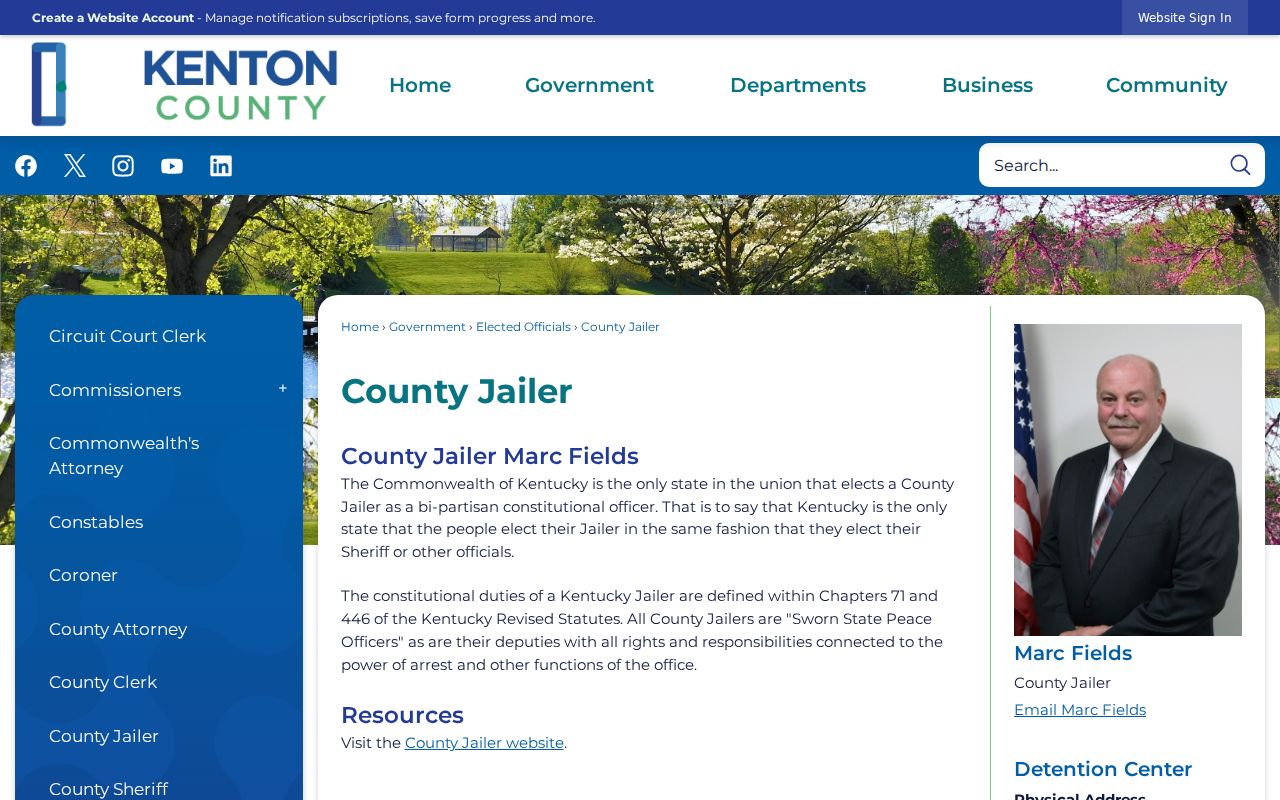 Kenton County arrest history and county jailer information