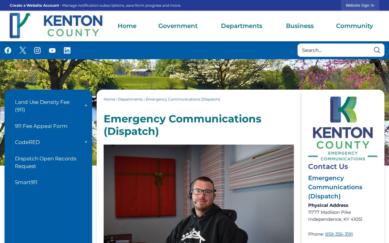 Kenton County arrest dispatch and emergency communications records