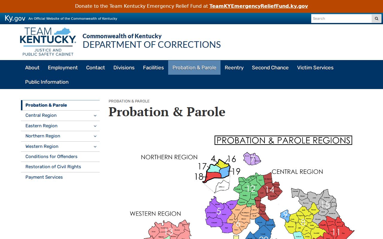 Kenton County arrest history and Kentucky probation parole records
